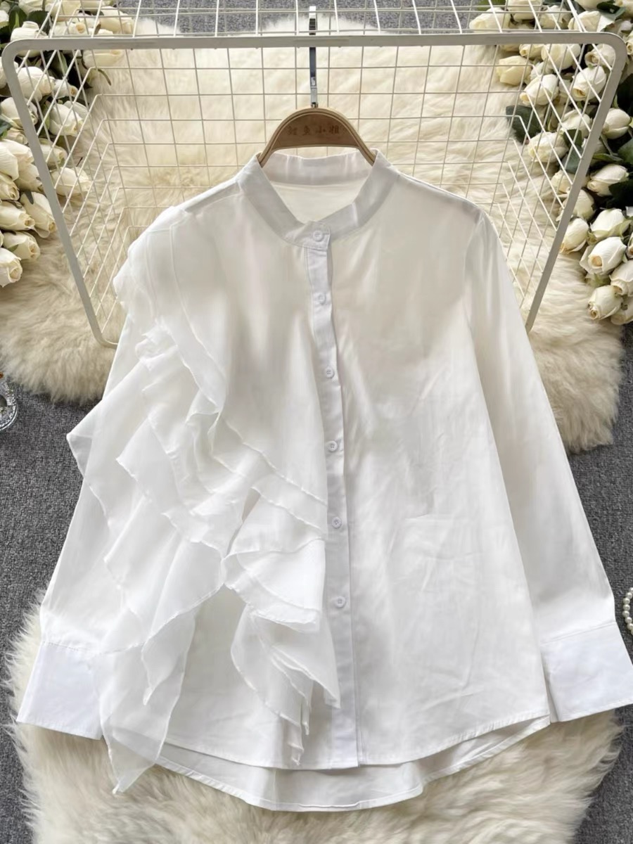 Glamorous girl ruffle shirt  SDZZ863 images